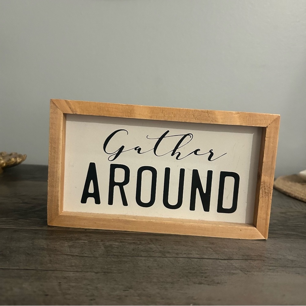 Hobby Lobby Gather Framed Farmhouse Wood Sign